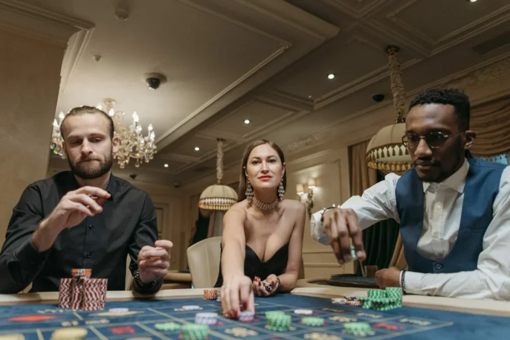 Table de jeu lors d’une animation casino en entreprise