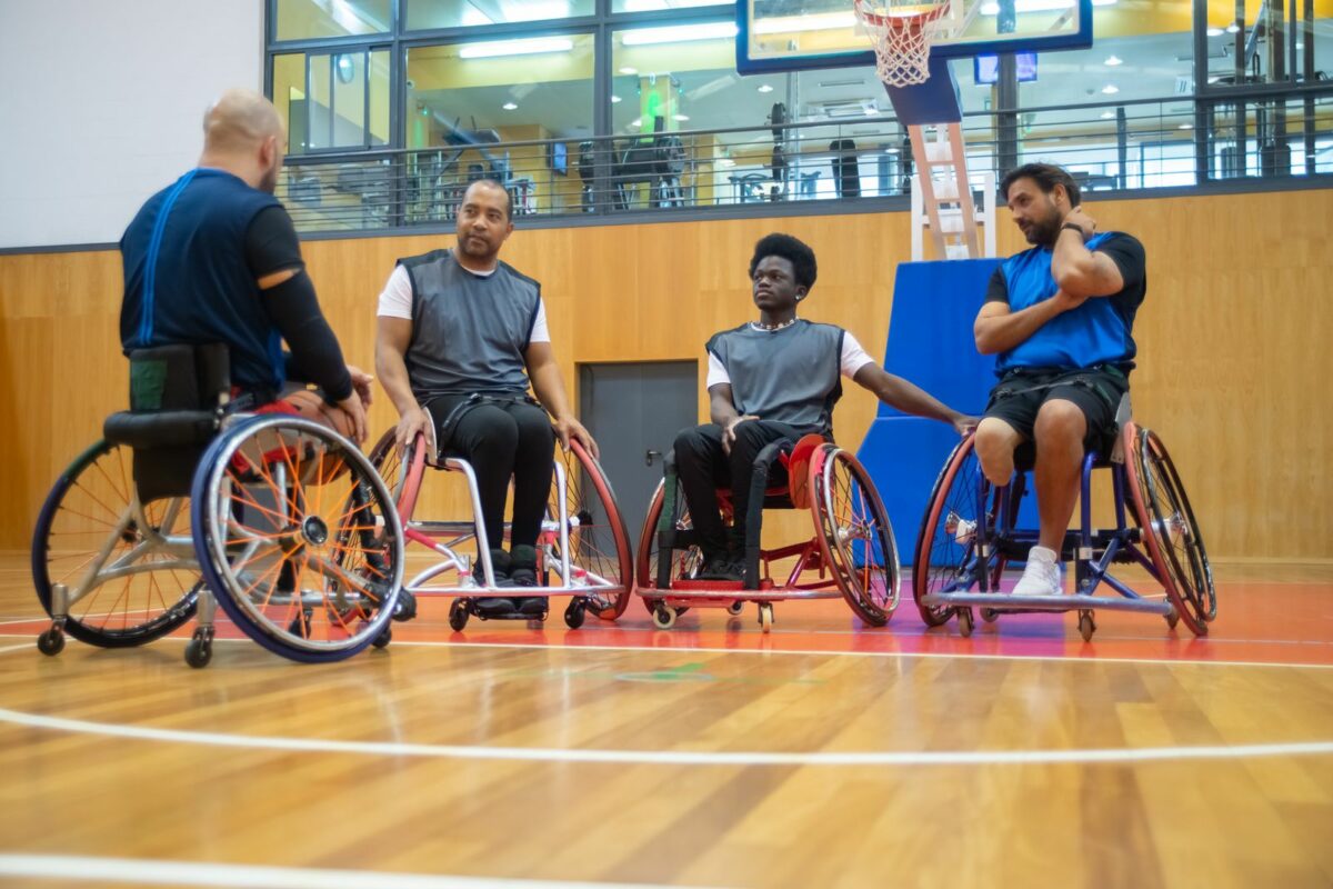 Basket fauteuil, animation handisport