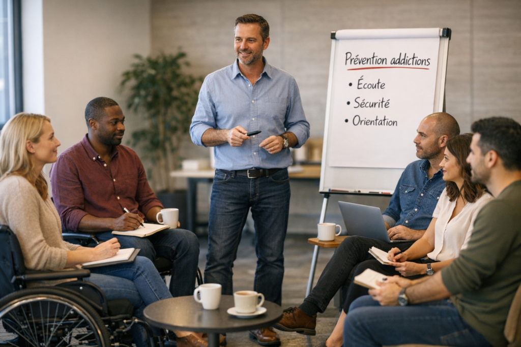 Addictions au travail : comprendre les risques et agir en prévention en entreprise