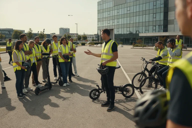 Atelier sécurité routière et mobilités douces en entreprise