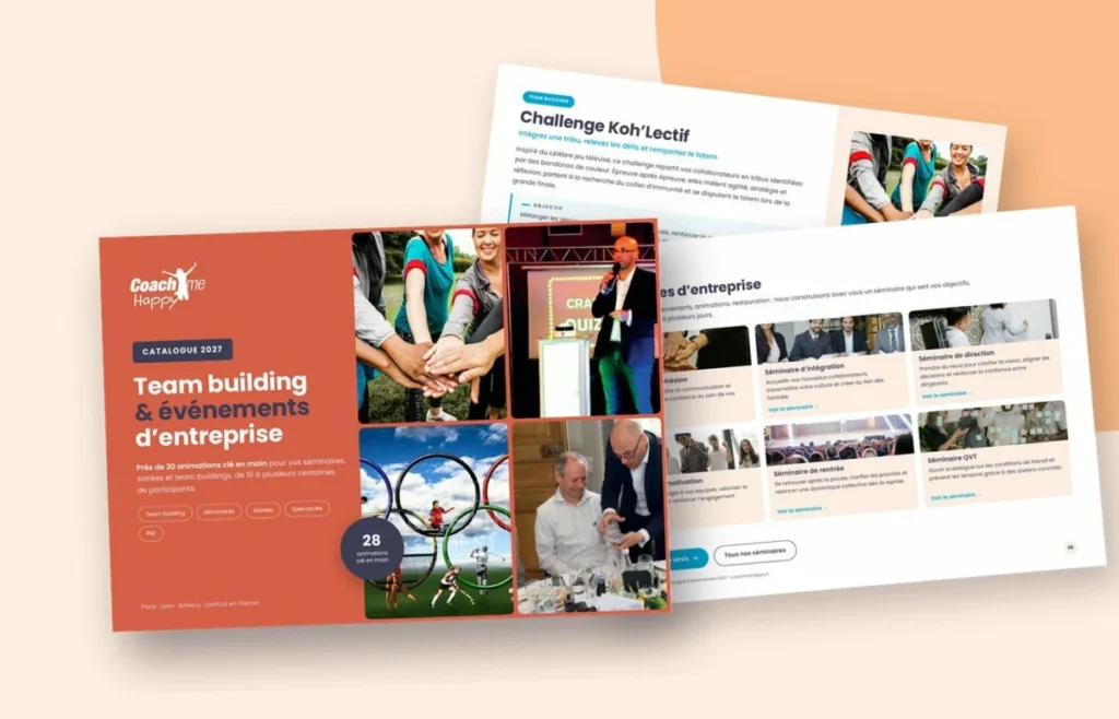 Le catalogue Team building & événements 2027