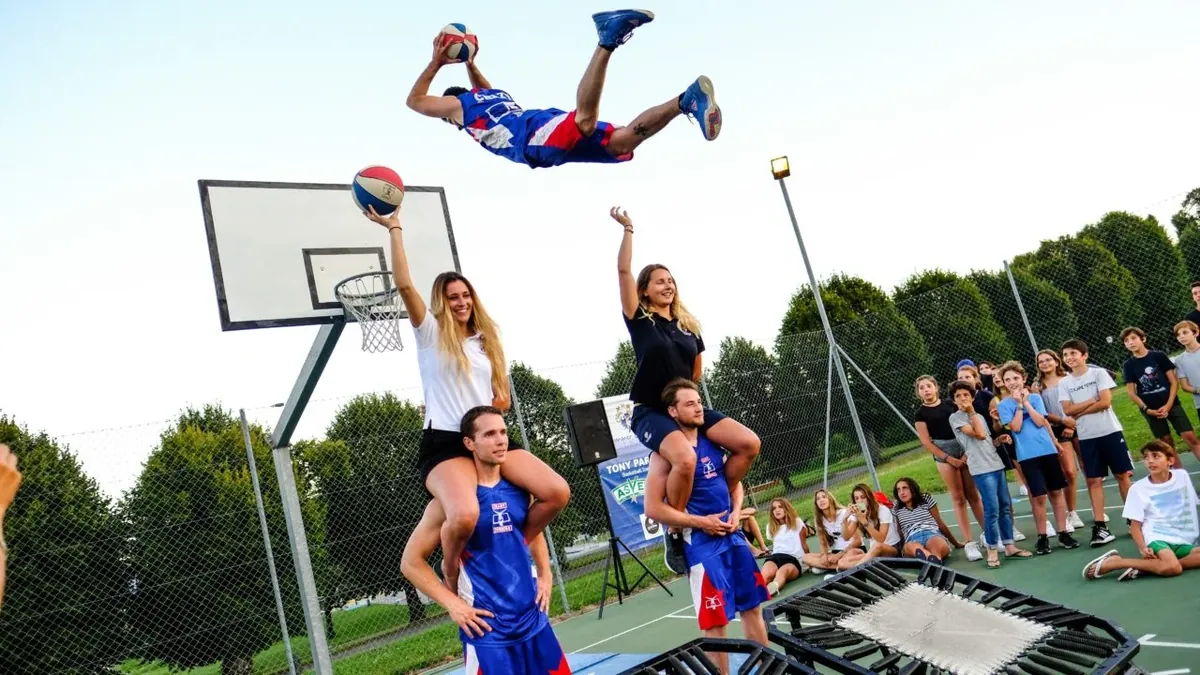 Team building basket acrobatique avec les Crazy Dunkers à Paris