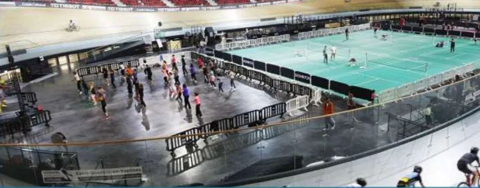 Team building Unity Games au vélodrome de Saint-Quentin-en-Yvelines, près de Paris